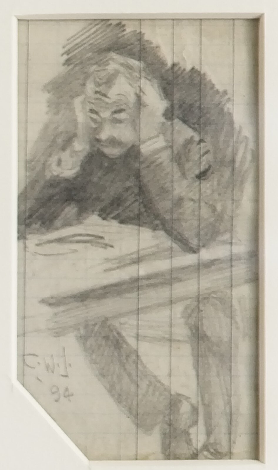 12 Small Sketches - Man Reading
