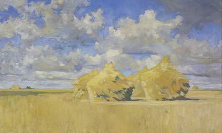 Wheat Stacks on the Prairies 1907