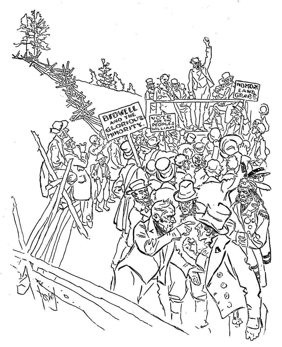 A Political Meeting at "The Corners" in 1837