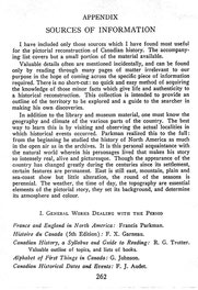 The Picture Gallery of Canadian History Vol. I (Appendix)