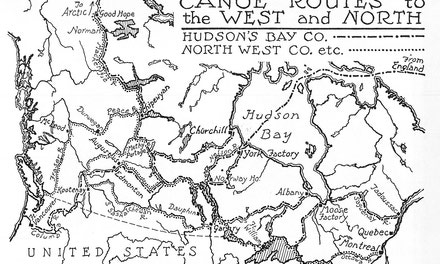 Canoe Routes To The West And North