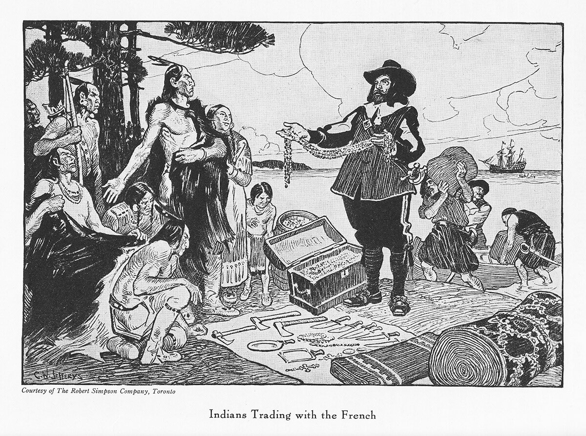 Indians Trading with the French