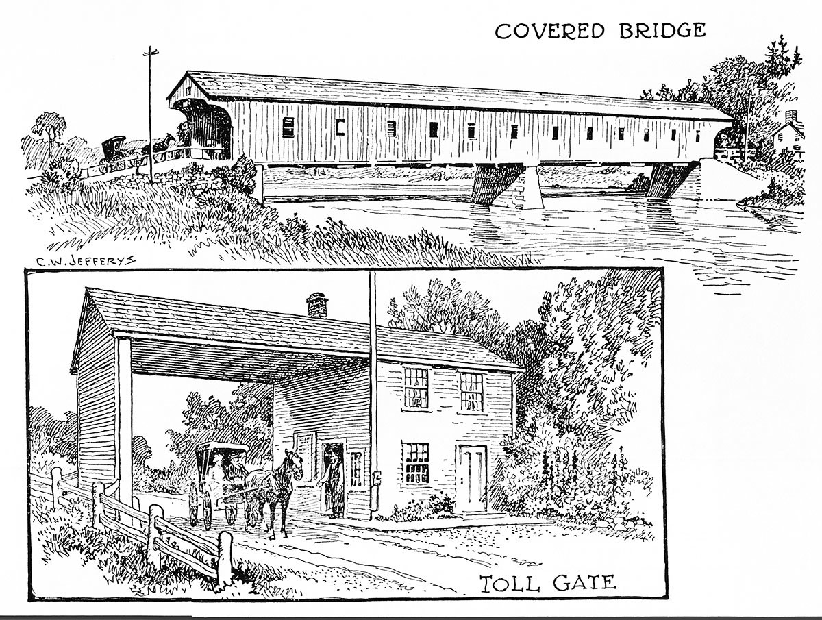 Covered Bridge And Toll Gate