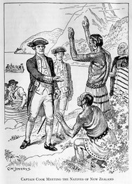 Captain Cook Meeting the Natives of New Zealand