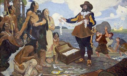 Champlain Trading with the Indians