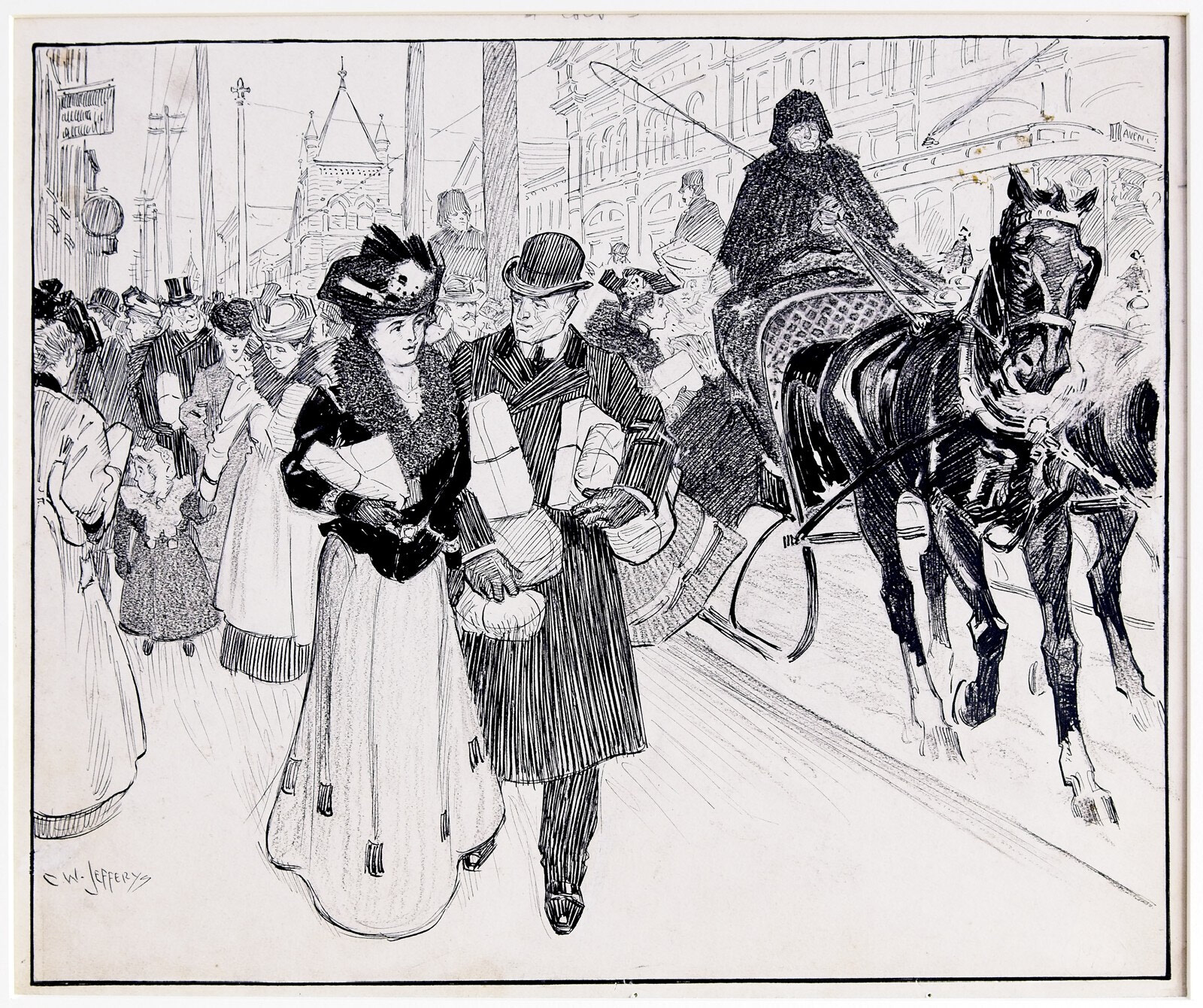 Christmas Street Scene, Toronto
