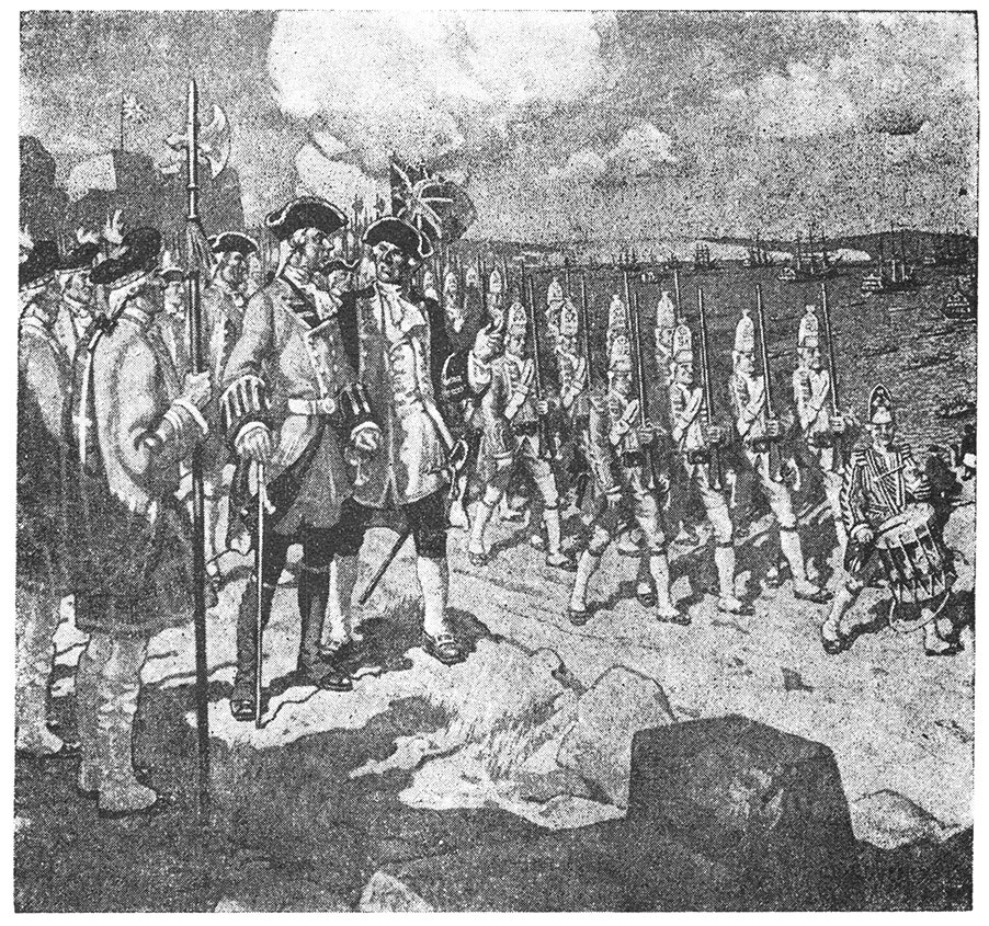 Departure of British Troops From Louisbourg