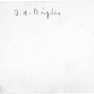 Fred H. Brigden (verso)