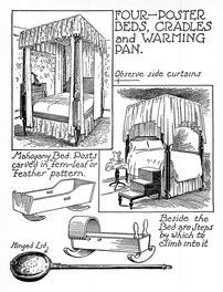 Four-poster Beds, Cradles And Warming Pan