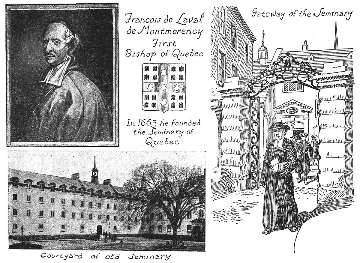 Francois De Laval. Seminary of Quebec
