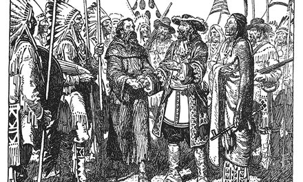 Hennepin Meets Dulhut Among the Sioux