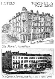 Hotels, Toronto and Hamilton