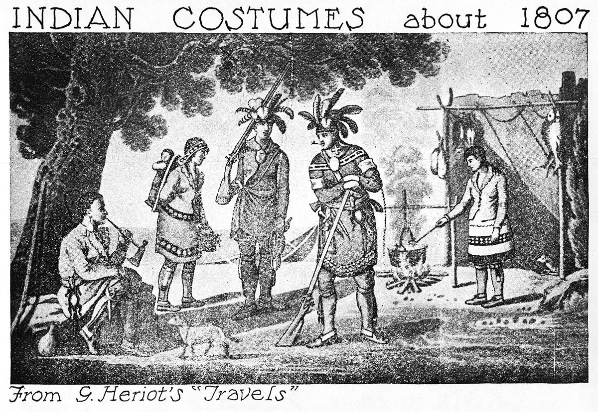Indian Costumes, About 1807