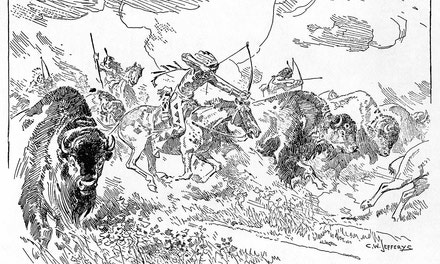 Indians Hunting Buffalo