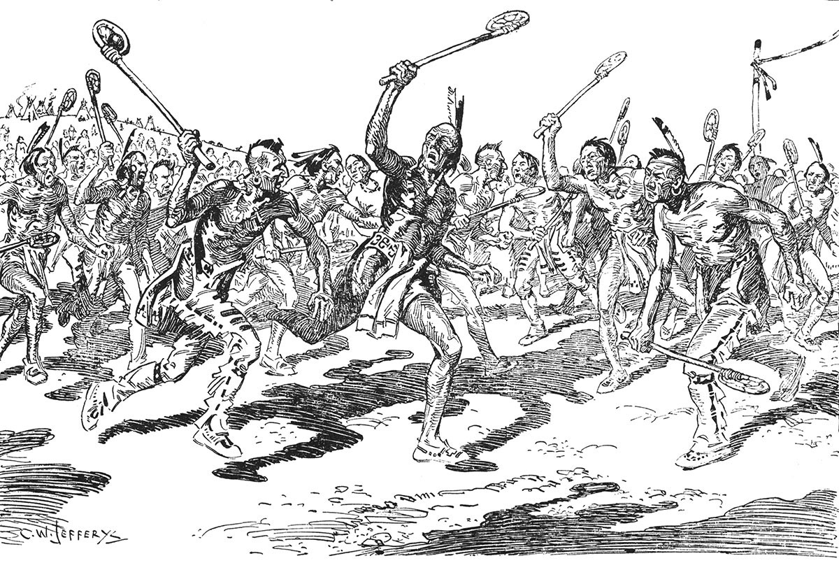 Indians Playing Lacrosse