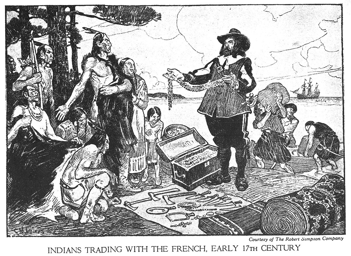 Indians Trading With the French