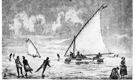 Ice Boating on Toronto Bay
