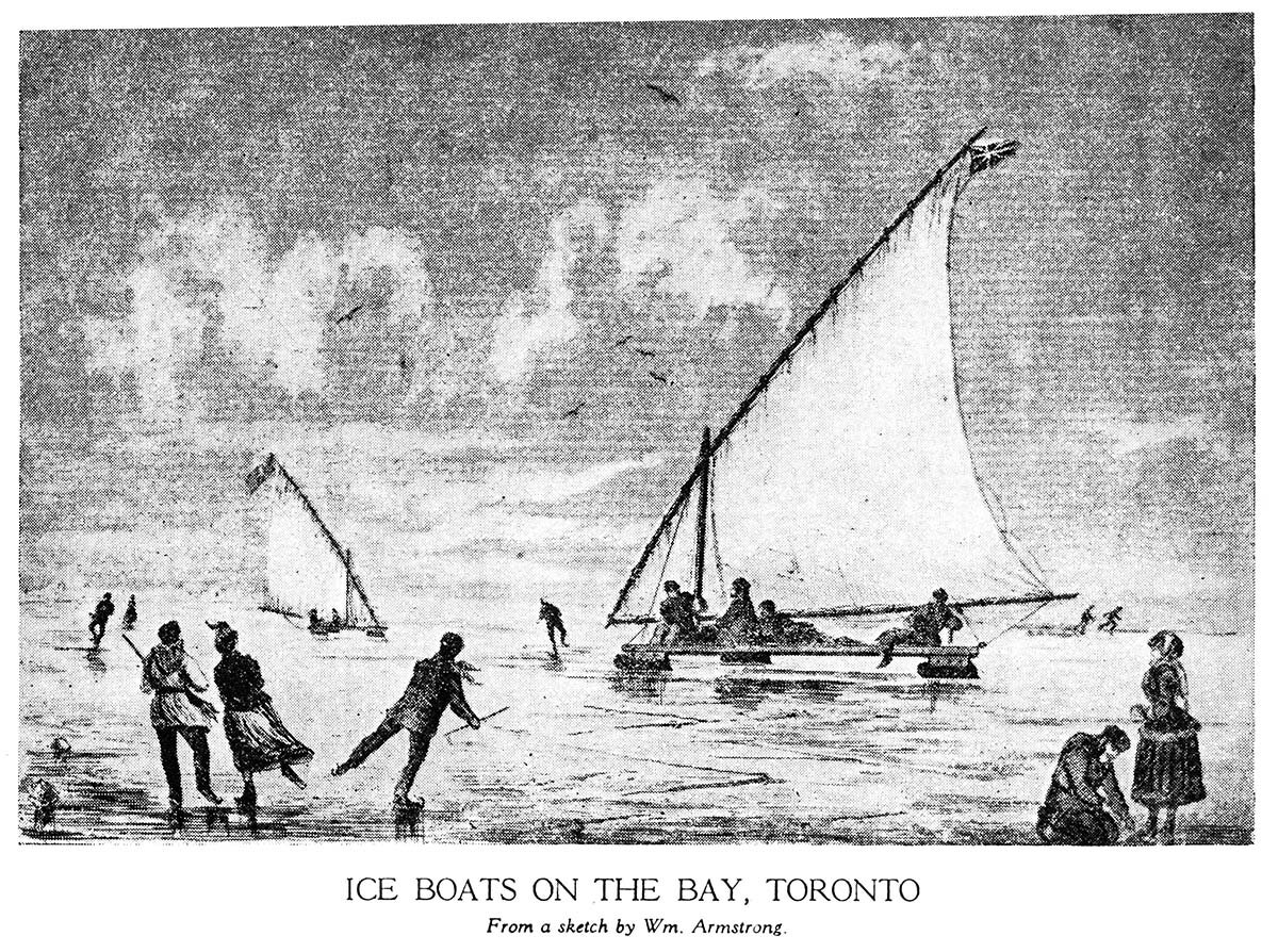 Ice Boating on Toronto Bay