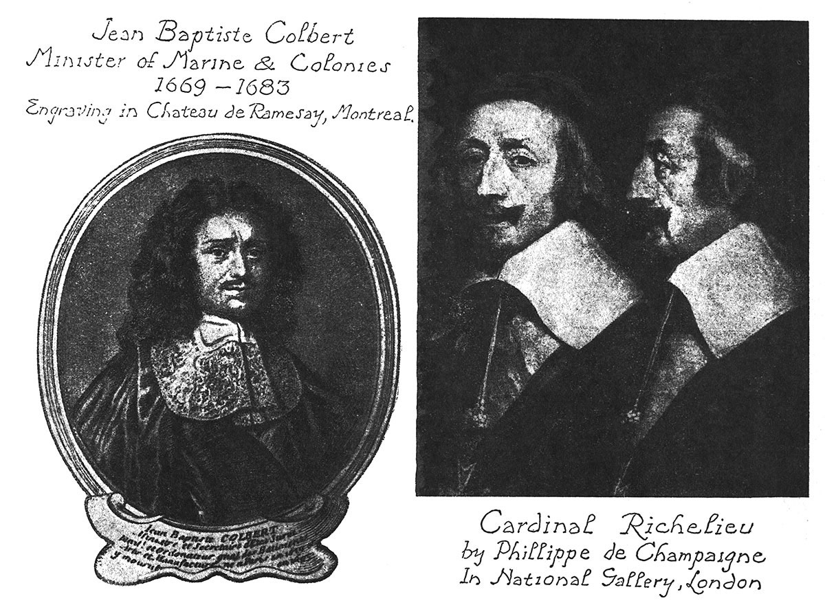 Jean Baptiste Colbert. Cardinal Richelieu