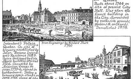 Jesuits' College, Quebec. Intendant's Palace, Quebec