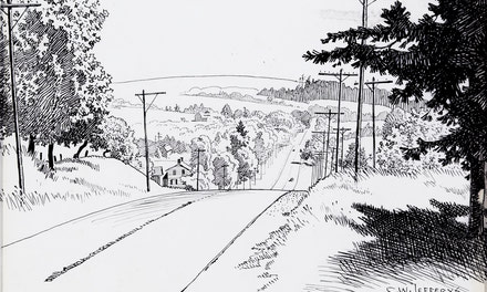 Kingston Road, View from Top of Hill