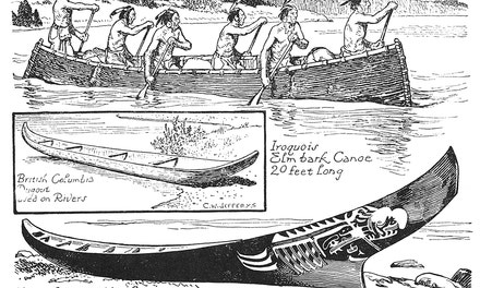 Log And Bark Canoes