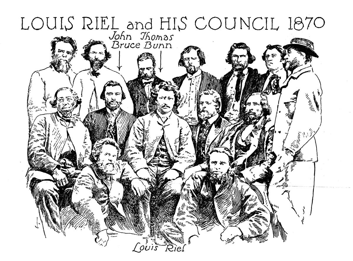Louis Riel and His Council, 1870