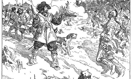 Maisonneuve's Fight With the Indians
