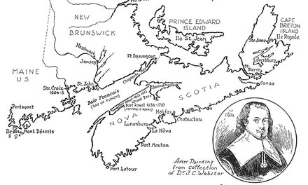 Map of Acadia