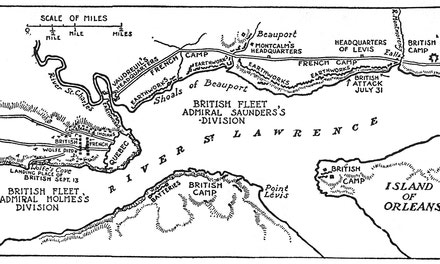 Map of the Siege of Quebec