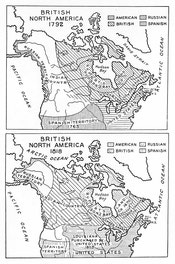 Maps of British North America, 1792, 1818
