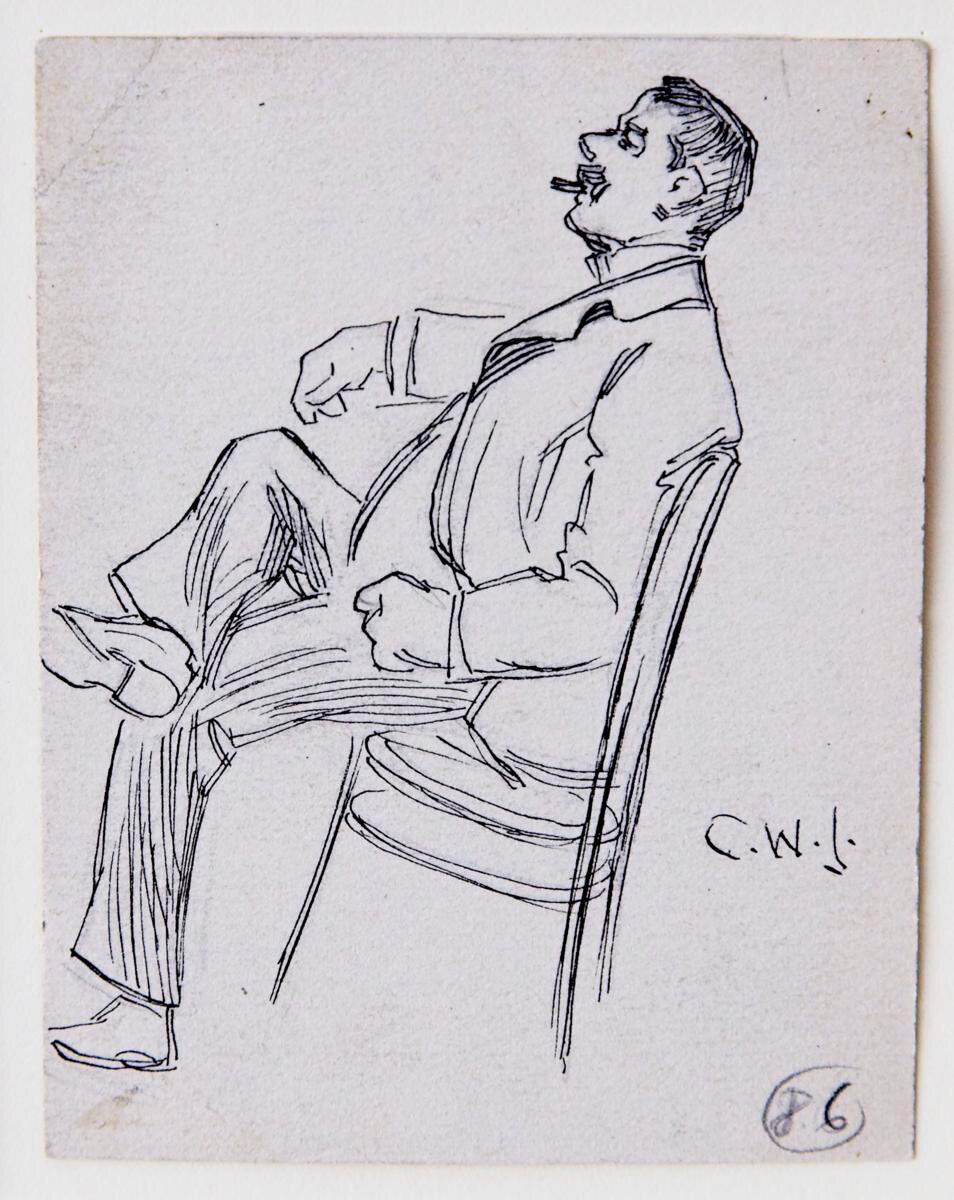Man Seated on Chair