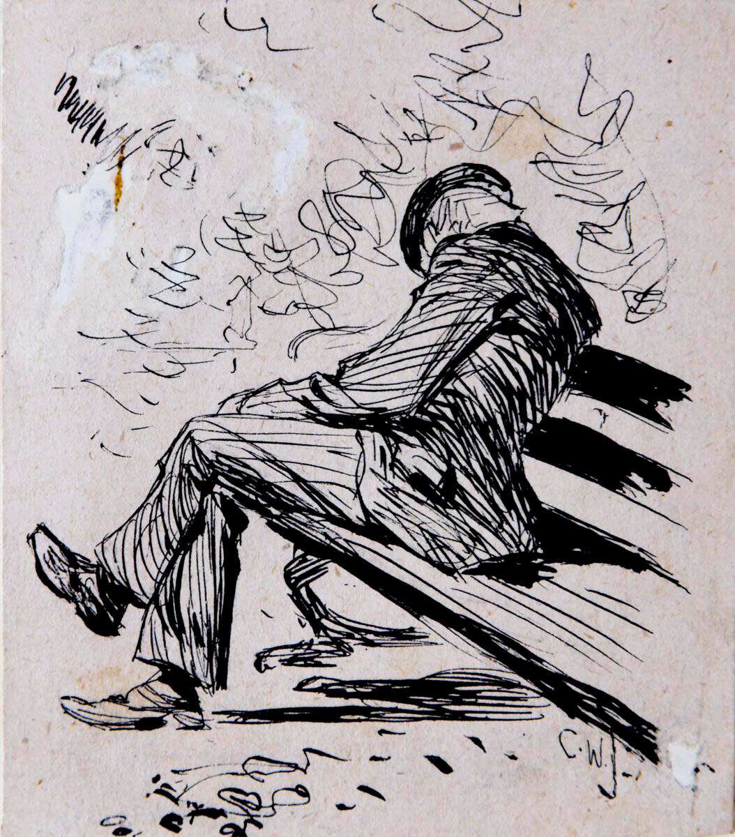 Man on a Park Bench