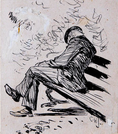 Man on a Park Bench