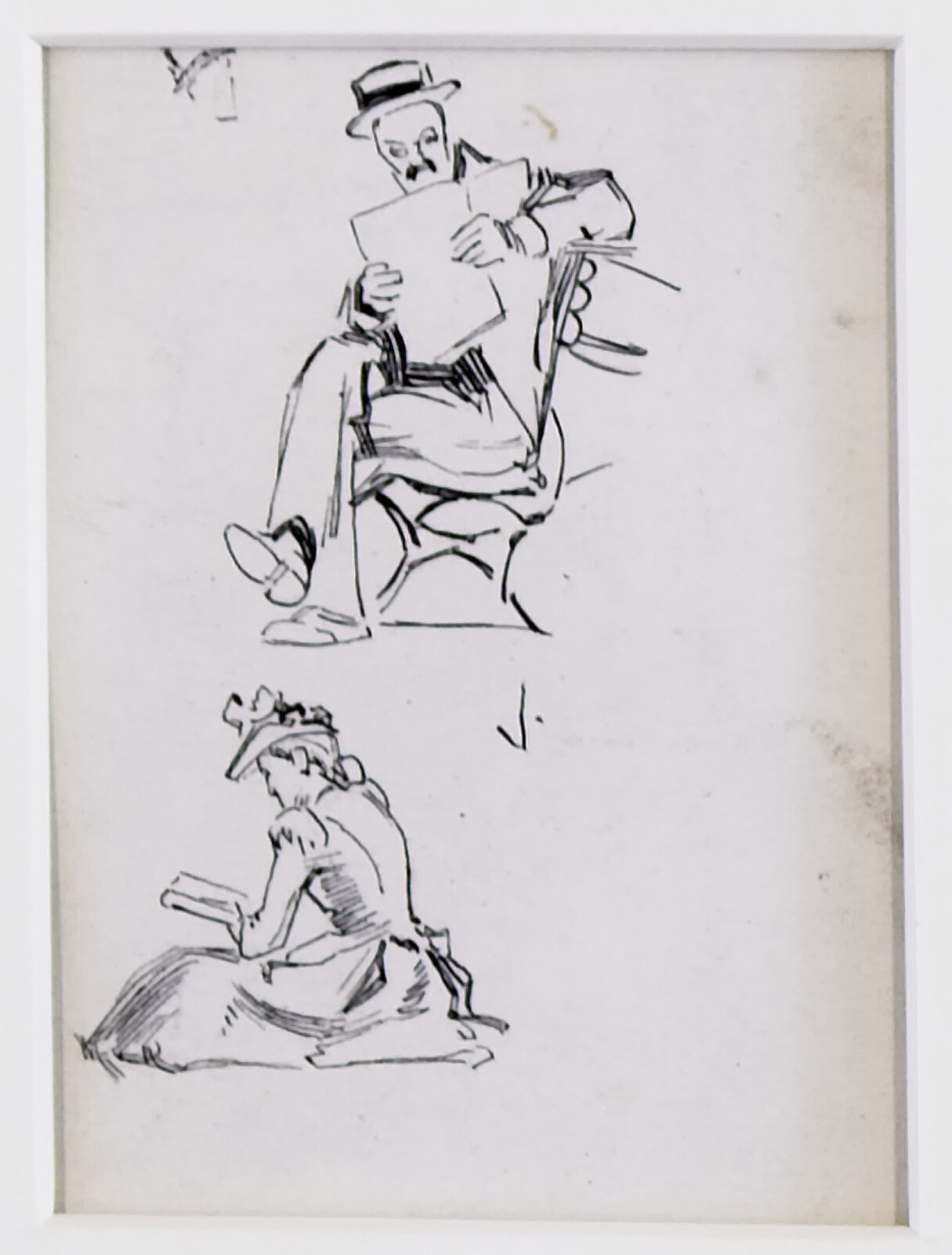 Man Reading and Woman Reading