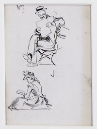 Man Reading and Woman Reading