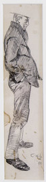 Man Standing Hand In Pocket