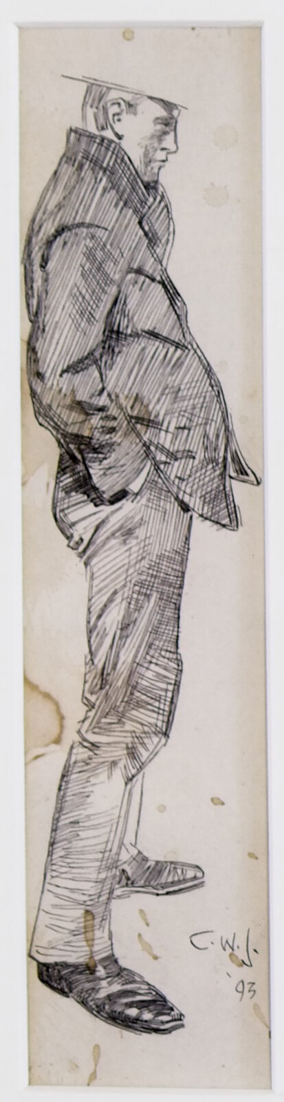 Man Standing Hand In Pocket