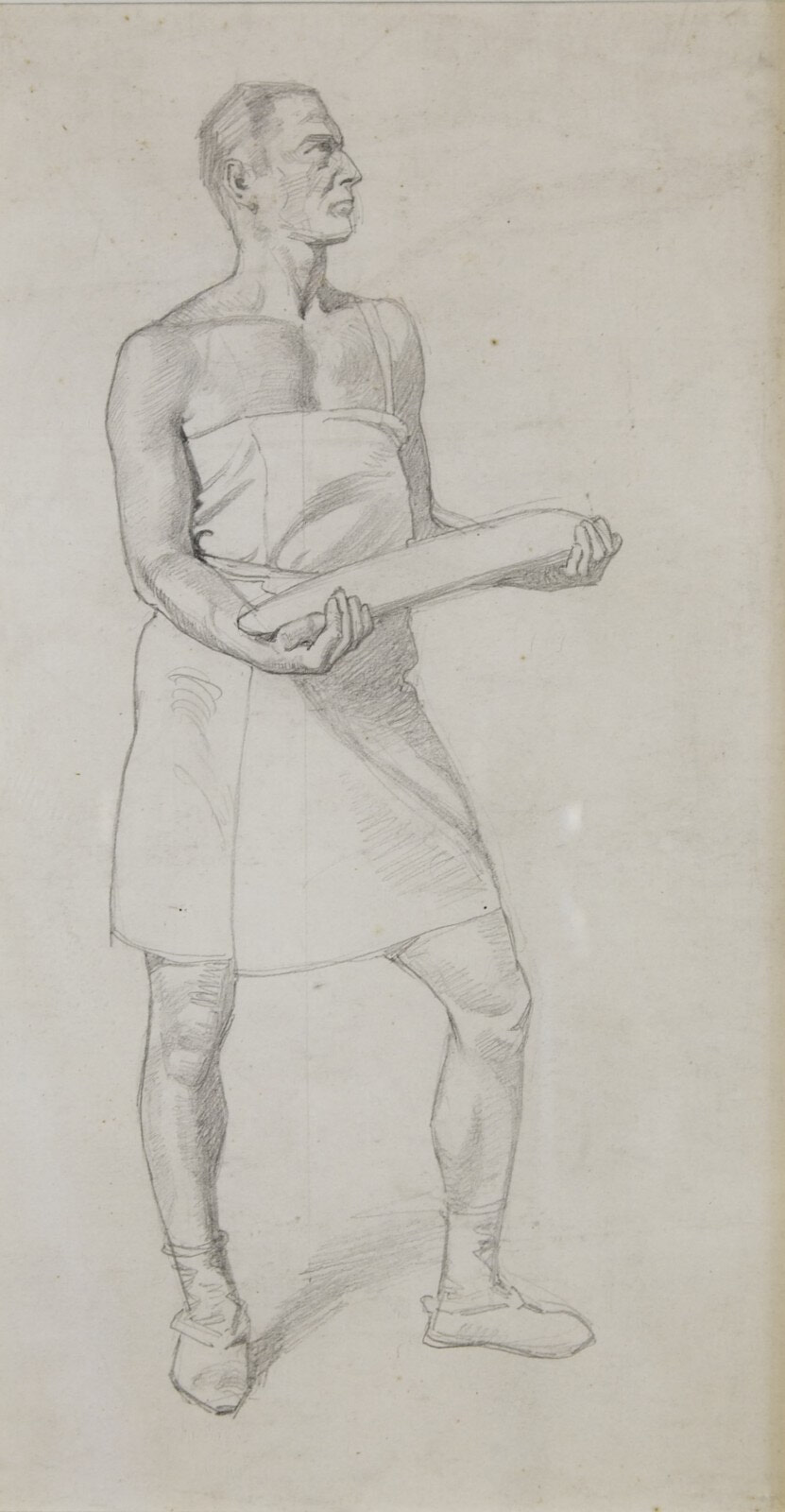 Man With Bread (Baguette)