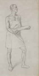 Man With Bread (Baguette)