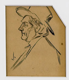 Man With Hat Facing Left
