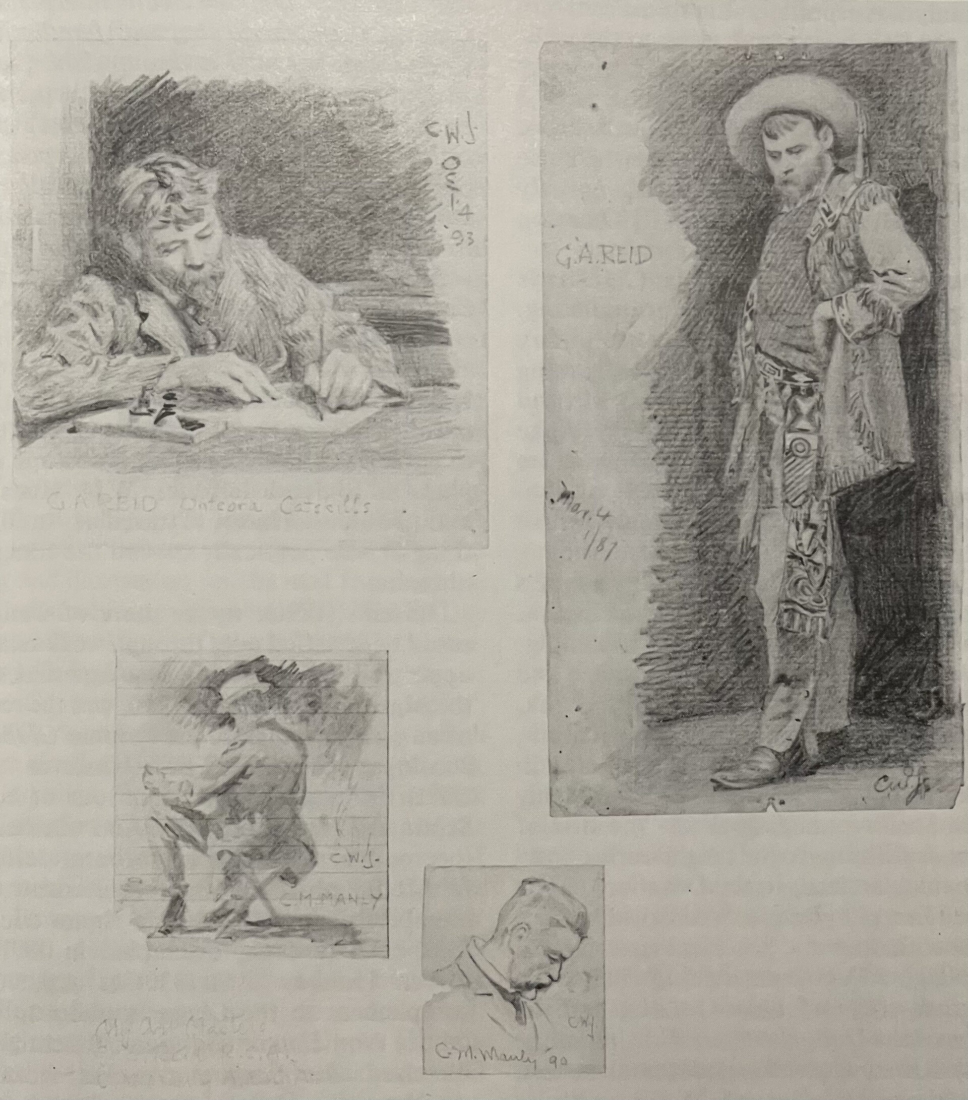My Art Masters: G.A. Reid, C.M. Manly, 1887,1893,1890