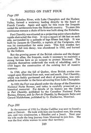 The Picture Gallery of Canadian History Vol. I (Notes on Part Four)