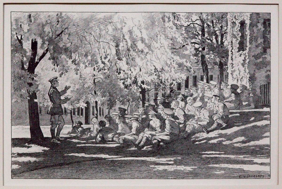 Outdoor Lecture to Canadian Officers, Victoria College