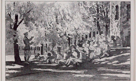 Outdoor Lecture to Canadian Officers, Victoria College