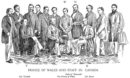 Prince of Wales and Staff in Canada