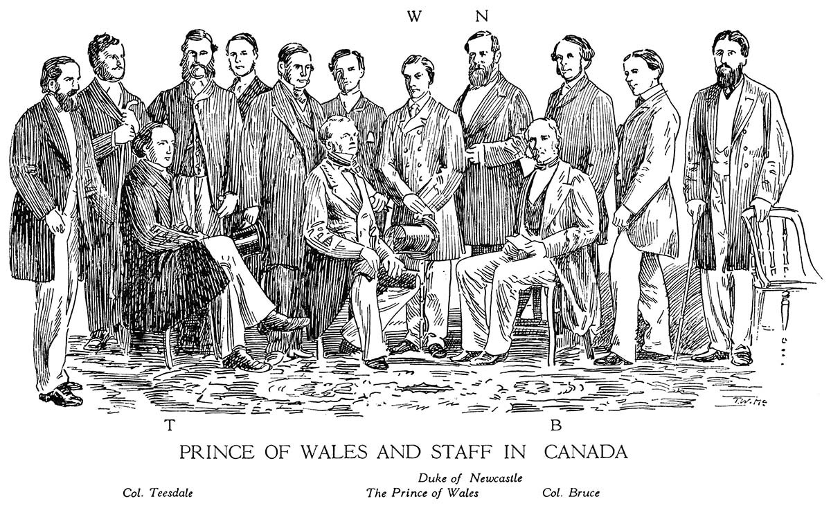 Prince of Wales and Staff in Canada