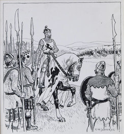 Robert Bruce at the Battle of Bannockburn