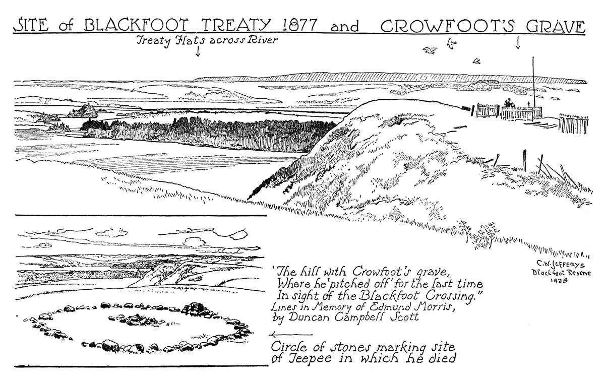 Site of Blackfoot Treaty, 1877, and Crowfoot's Grave 