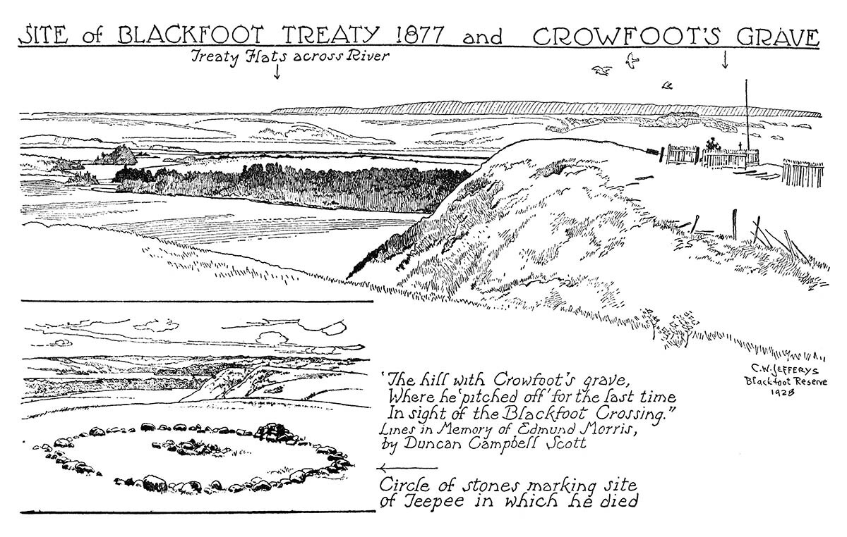 Site of Blackfoot Treaty, 1877, and Crowfoot's Grave 